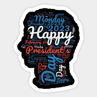 Happy President's Day Sticker